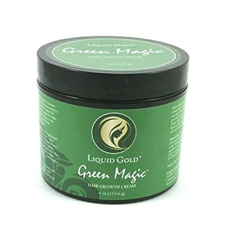 Hair growth cream with the power of liquid gold and green magic